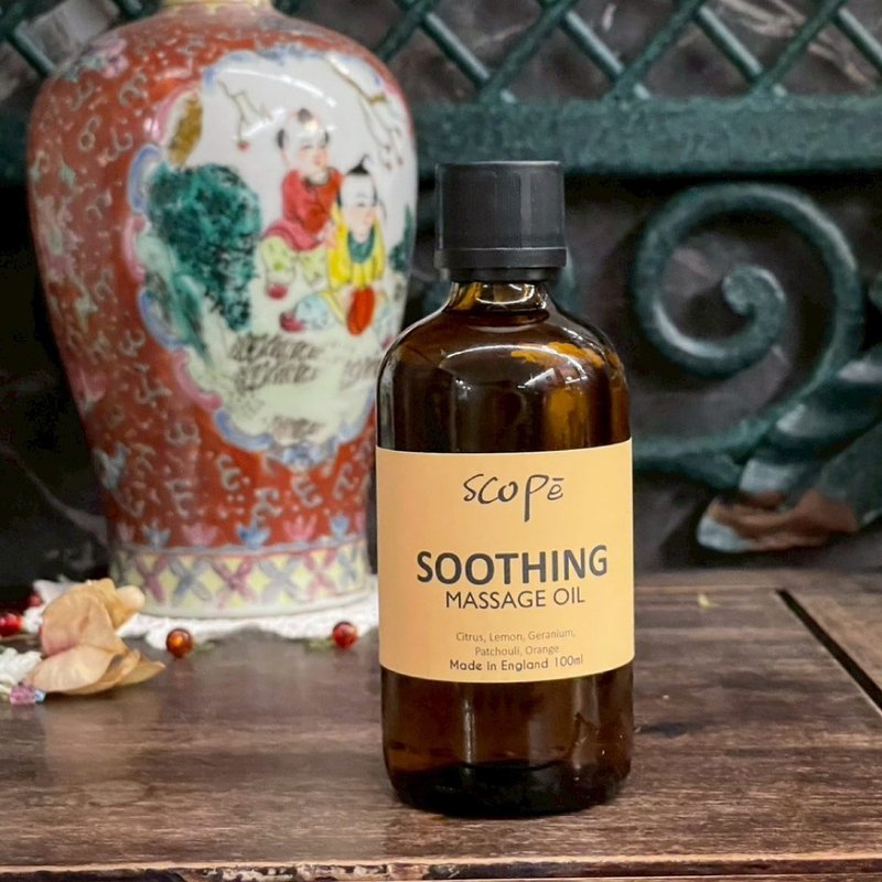 【SCOPē】Soothing English Massage Oil 100ml - Fruity - New Arrival 2026 - ผลิตภัณฑ์บำรุงผิว/น้ำมันนวดผิวกาย - สารสกัดไม้ก๊อก 