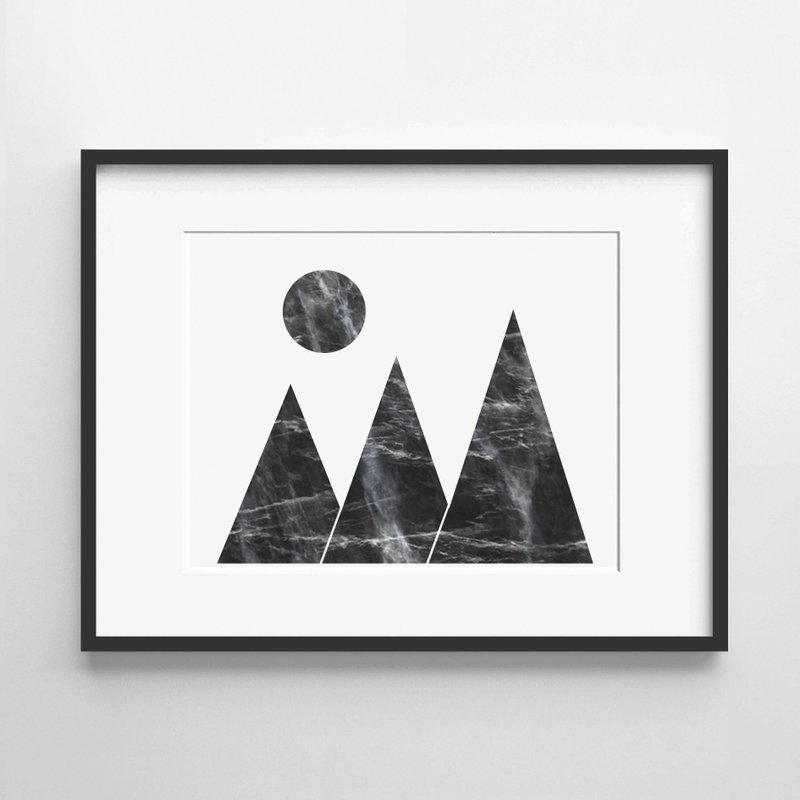 Dark Grey print #3 畫 佈置 擺飾 臥室 浴室 餐廳 咖啡廳 - 擺飾/家飾品 - 紙 