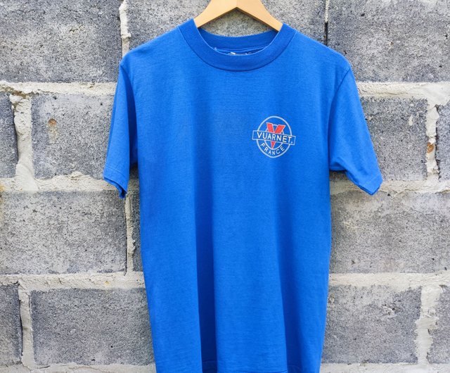 Vuarnet 90s USA製 フランス眼鏡ブランドロゴTシャツ両面プリント Vuarnet 90s USA製 フランス眼鏡ブランドロゴTシャツ両面