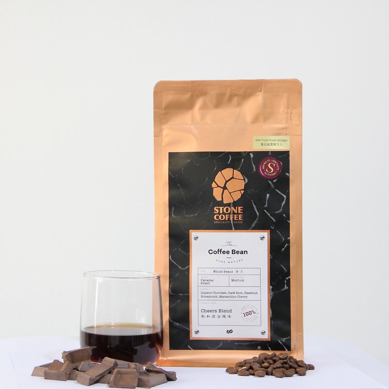 New Product│STONE COFFEE│Whole Bean│Cheers Blend│Medium│220g - Coffee - Fresh Ingredients Orange