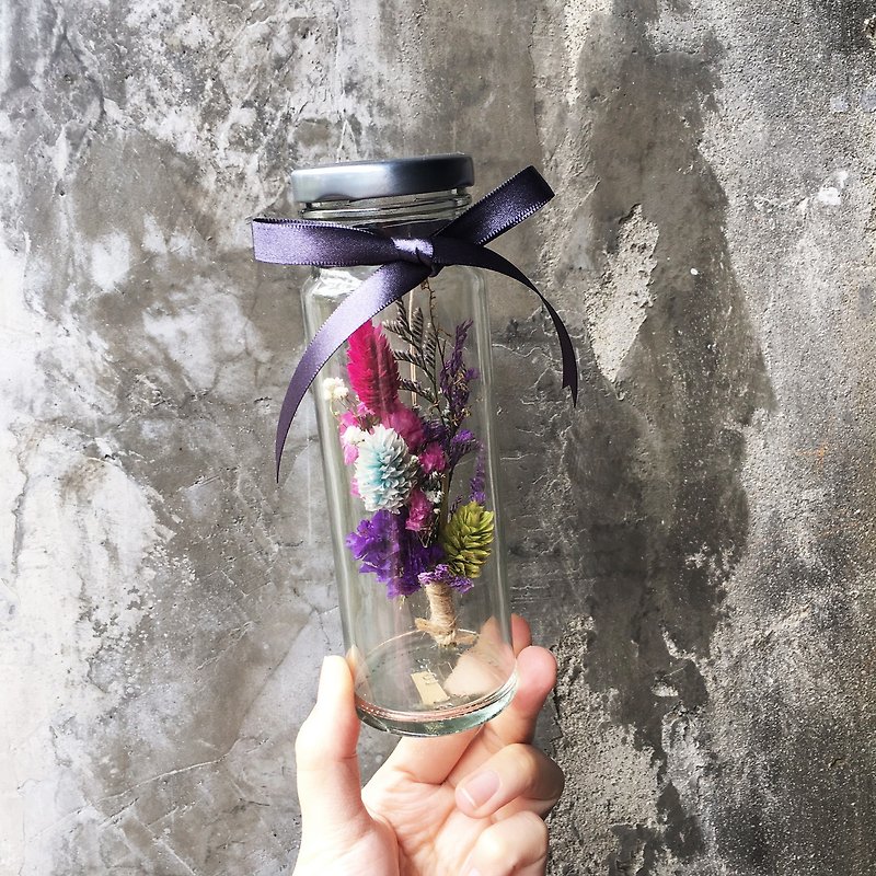 "Wannabe" Dry Vase ~ Wenqing Sensation Gift Table Table Desk Set Pendulum Eternity Flower Gift Room Layout Floral Wedding Wedding Arrangement Bunny Grass Dry Bunches MIT Gifts Hakka-made Wedding Small Items Valentine's Day Gifts Lavender - ตกแต่งต้นไม้ - พืช/ดอกไม้ หลากหลายสี