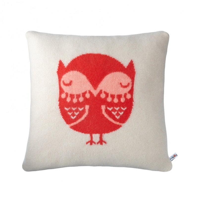 [Winter Sale] Owl Pure Wool Pillow | Donna Wilson m - หมอน - ขนแกะ ขาว