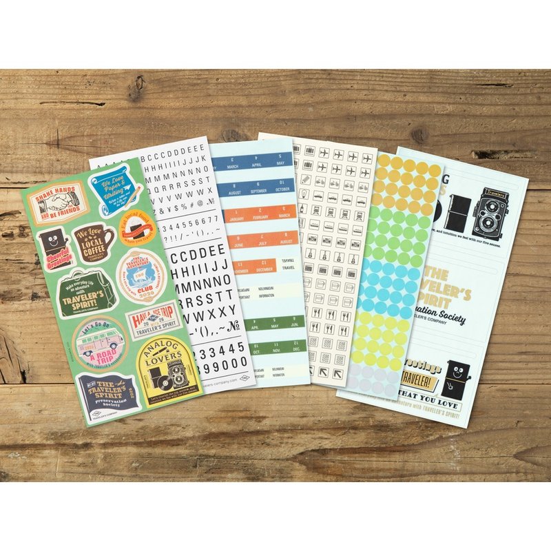 Traveler's Notebook 2026 貼紙(限定) - 筆記本/手帳 - 紙 多色