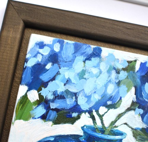油絵 (アジサイ) 油絵 絵画 【アジサイの花】 | HIROSHI1990