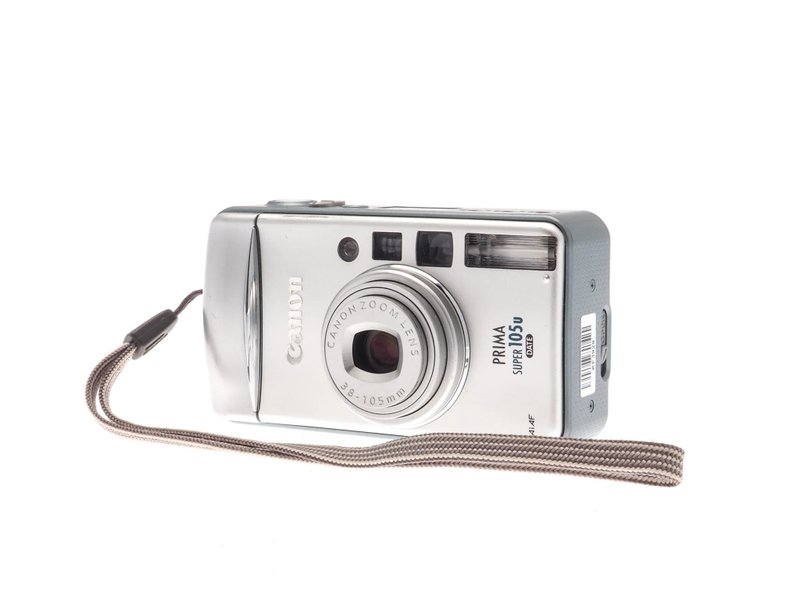 Canon Prima Super 105u Date 135/35mm 傻瓜機 菲林相機 膠片 - 相機/拍立得/底片相機 - 塑膠 銀色