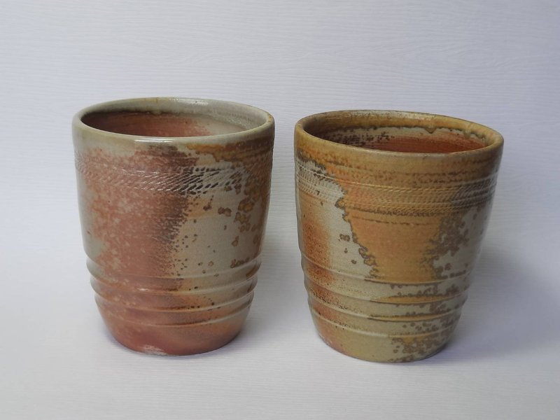 蕭克昌  柴燒水杯(2入一組) - 茶壺/茶杯/茶具 - 陶 