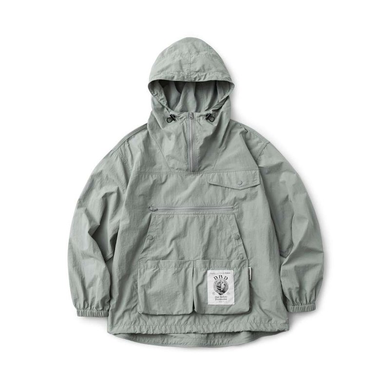 POLeR X Filter017 DBD Pullover Wrinkle Wash Nylon Splash Repellent Functional Blouse / Gray - Men's Coats & Jackets - Other Materials Gray