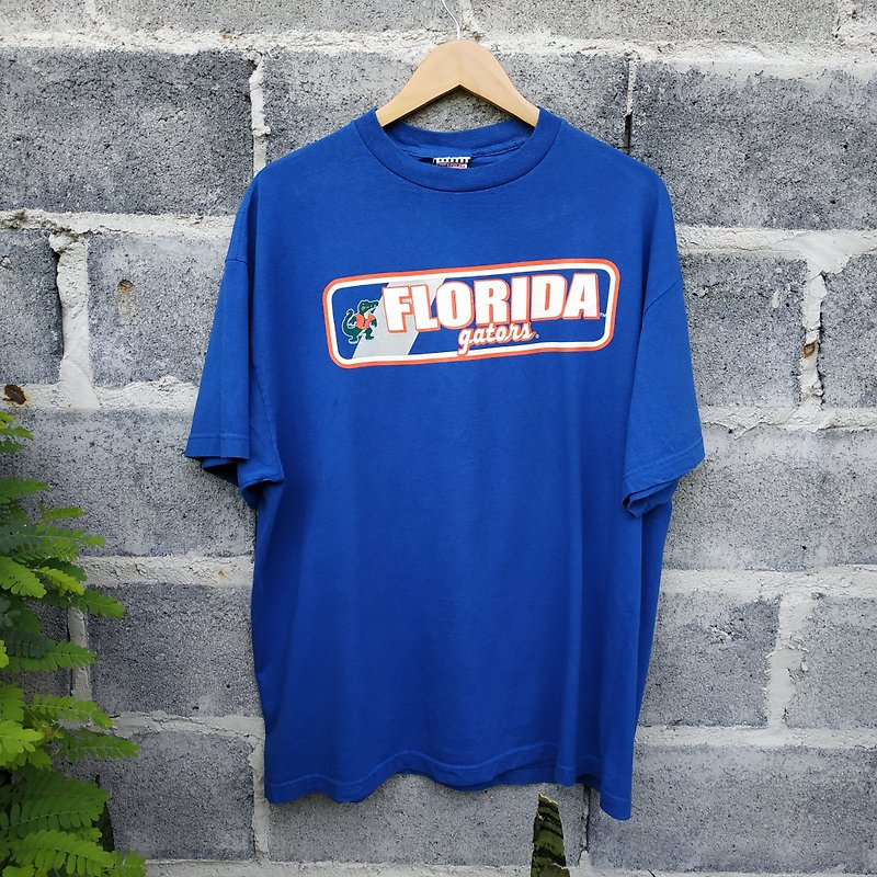 Vintage 90s Florida Gators University of Florida T-Shirt Sz XL - T 恤 - 棉．麻 藍色