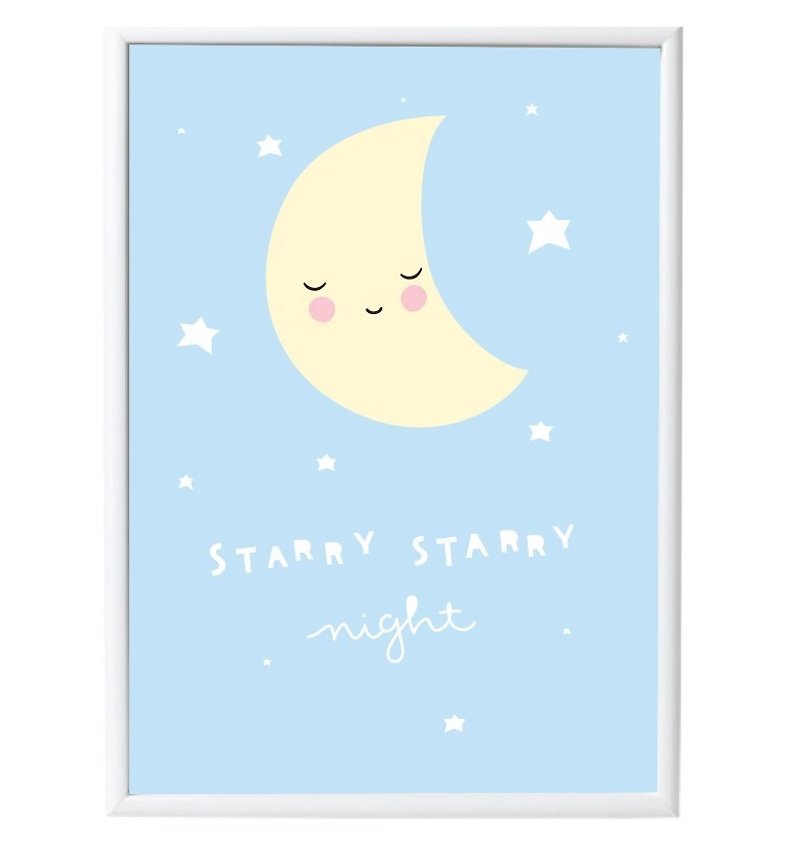 Netherlands a Little Lovely Company – Healing Moon poster Poster: Moon - Posters - Paper 