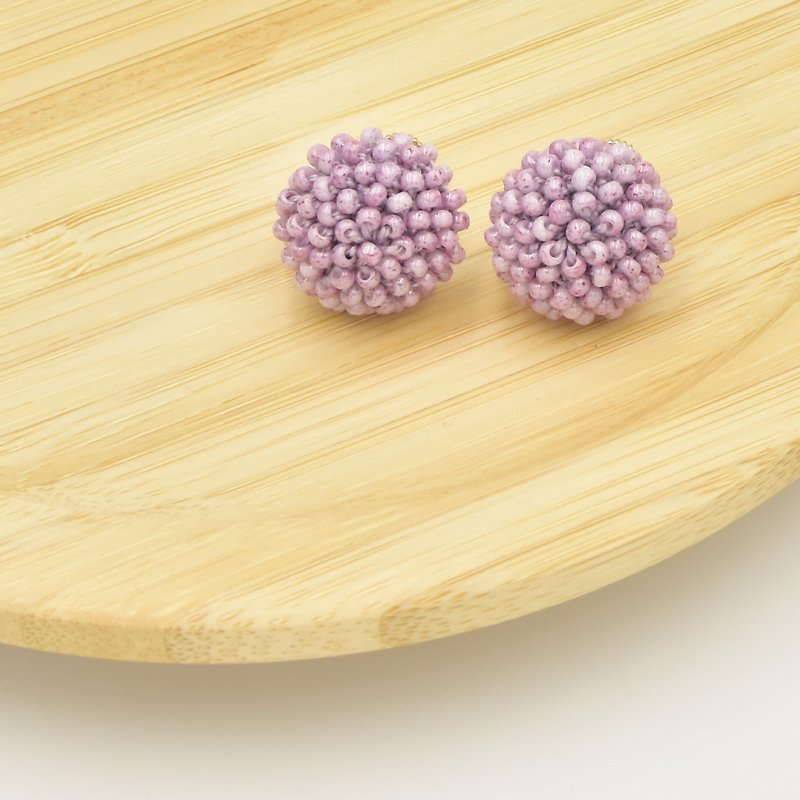 經典古麗珠耳環-M-101酢漿花粉 - 耳環/耳夾 - 其他材質 粉紅色