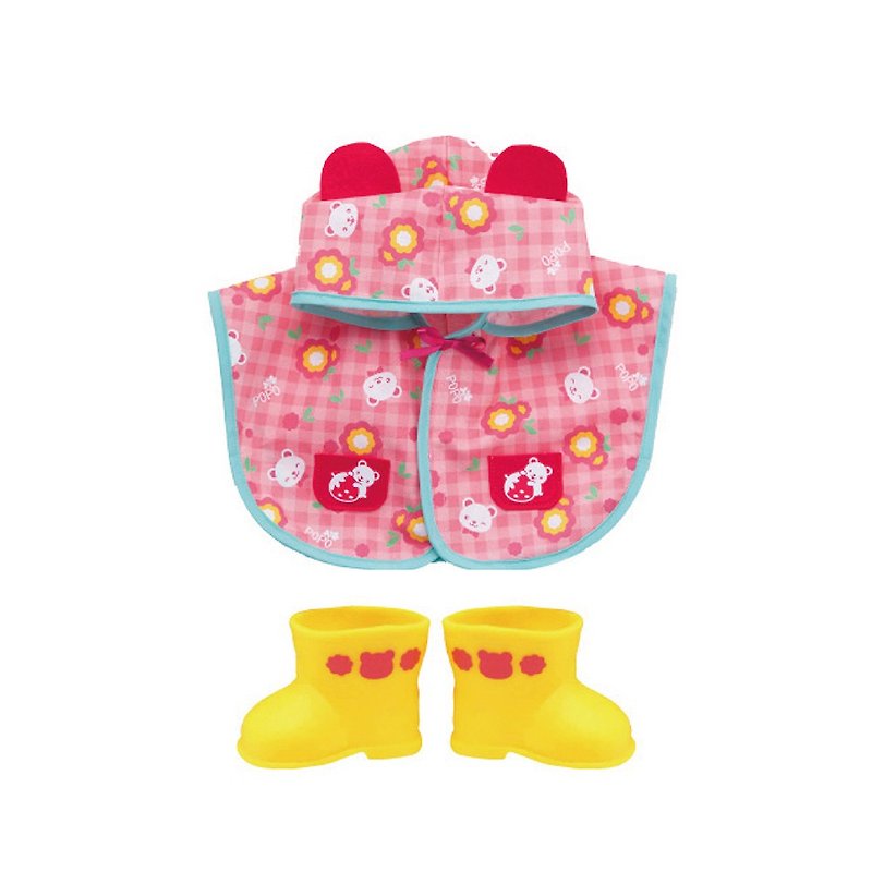 【任2配件送娃娃】POPO-CHAN-小熊防雨披風(附長靴)(配件) - 嬰幼兒玩具/毛公仔 - 其他材質 多色