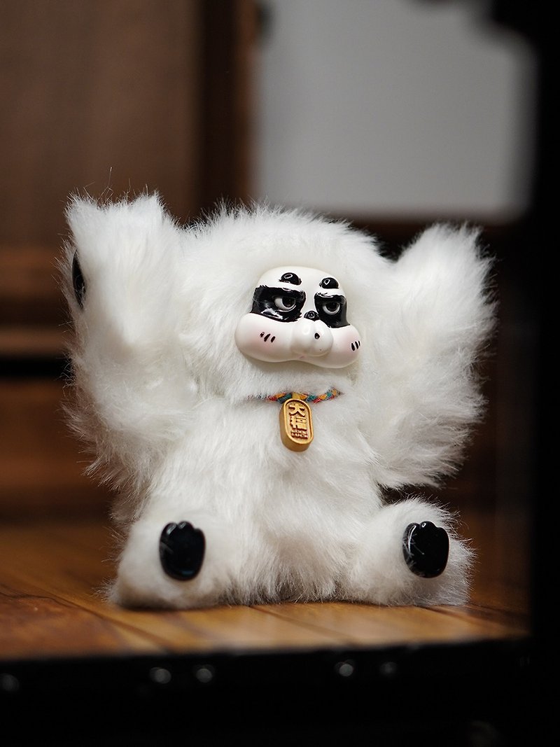 Stay up late Panda Trendy plush dolls - ตุ๊กตา - เรซิน ขาว