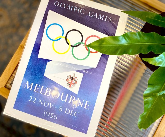 ヴィンテージ限定版オリンピック記念ポスター - 1956 年メルボルン