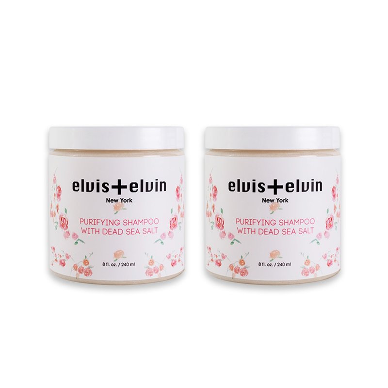 【典華優惠券】【E+E雙倍寵愛禮盒 】elvis+elvin海鹽透淨洗髮膏1 - 洗髮精/餅/皂 - 其他材質 白色