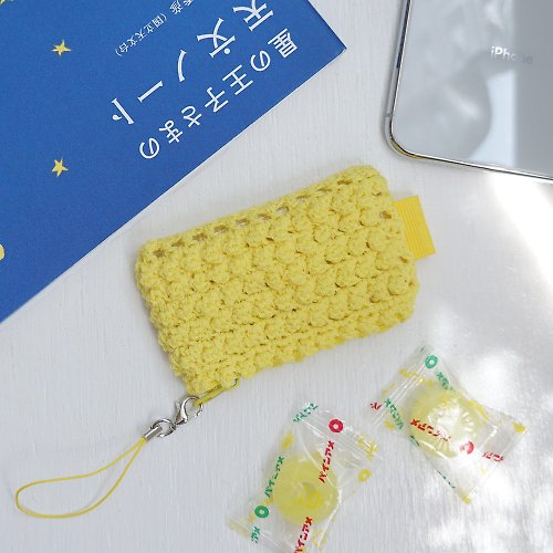 SHOP2155 Ba-ba handmade picotte knitting zipper mini-pouch No.MFP2