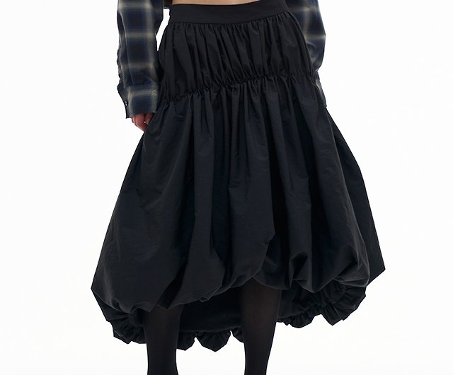 Black 90's Bubble Hem Skirt – The Neighbourhood Vintage Store