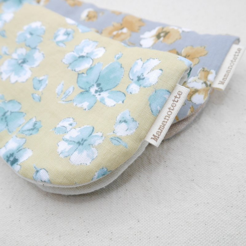 ふわもこハンカチ / ツートーンフラワー-Two-Tone Flower- / L・20×20cm Fuwamoko Gauzehandkerchief - 手帕 - 棉．麻 多色