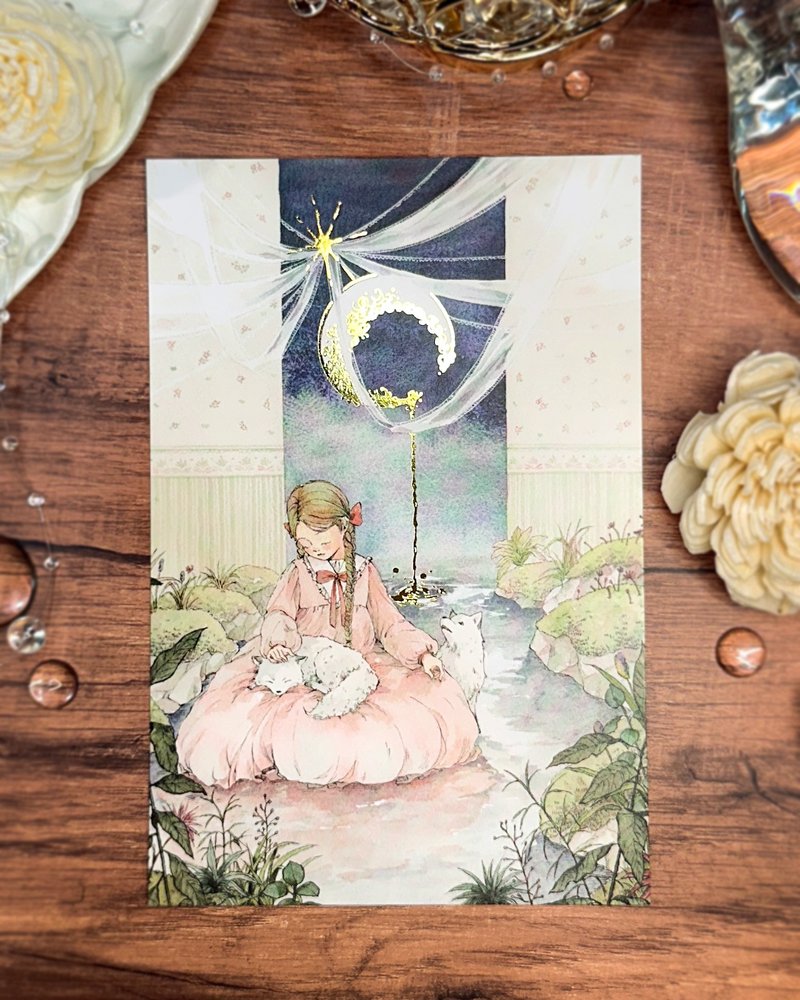 (Postcard) A Silvery Ray of Moonlight - 卡片/明信片 - 紙 