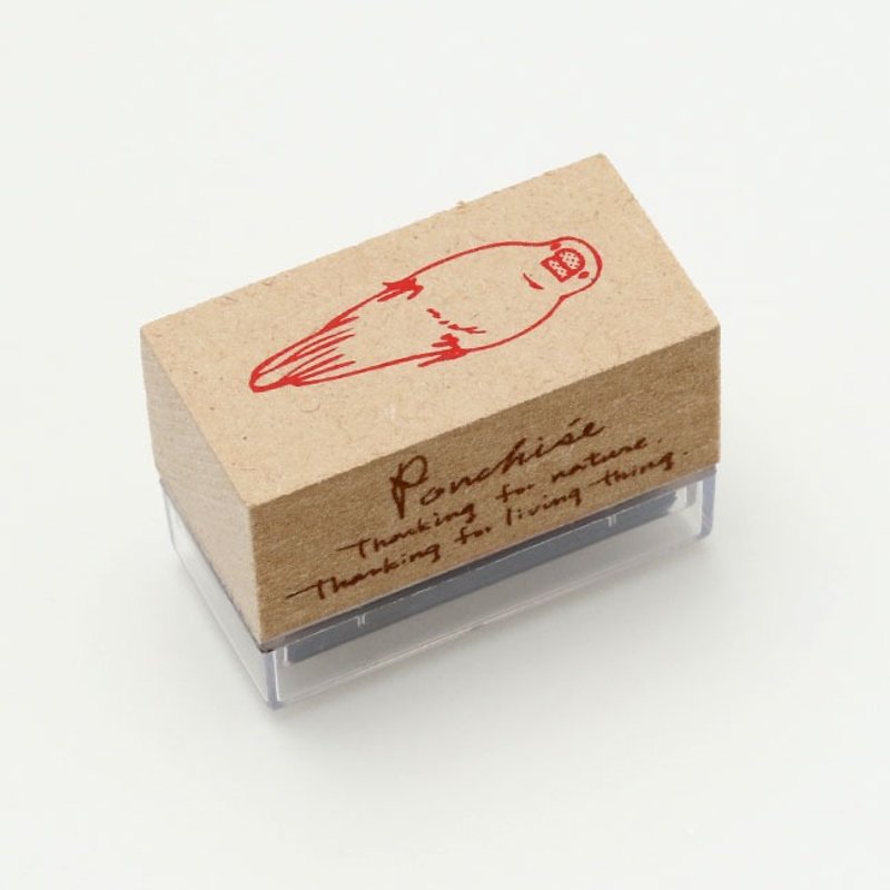 Animal Candidate Stamp Bird - Stamps & Stamp Pads - Wood Red