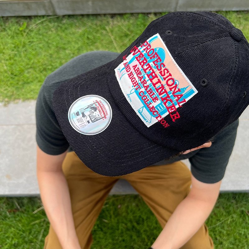 Day: Overthinker - Changeable color cap (Midnight) - 帽子 - 棉．麻 黑色