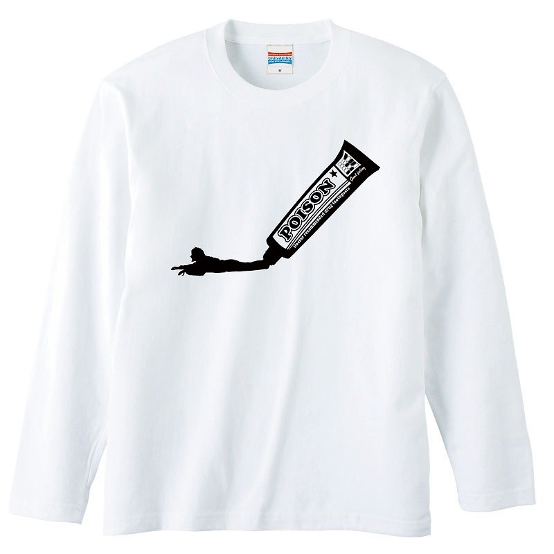 Long sleeve T-shirt / POISON - Men's T-Shirts & Tops - Cotton & Hemp White