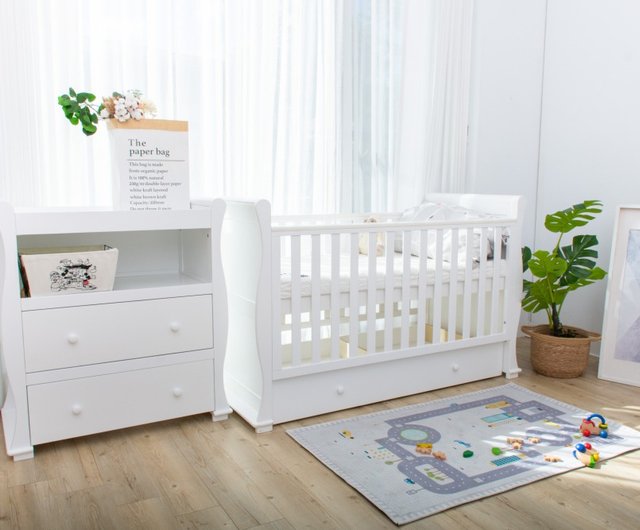 ジャスミンベビー成長用ベッド - ショップ man-and-kids キッズ家具