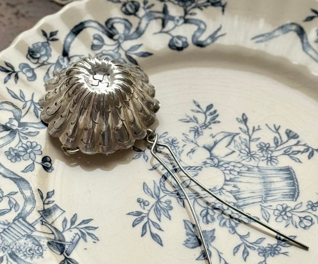 50261-美しいフランスのアンティークスターリングシルバーの注ぎ口付き