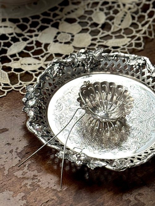 50261-美しいフランスのアンティークスターリングシルバーの注ぎ