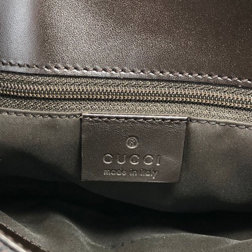 GUCCI グッチ ショルダーバッグ ムートン×パテントレザー 裏地