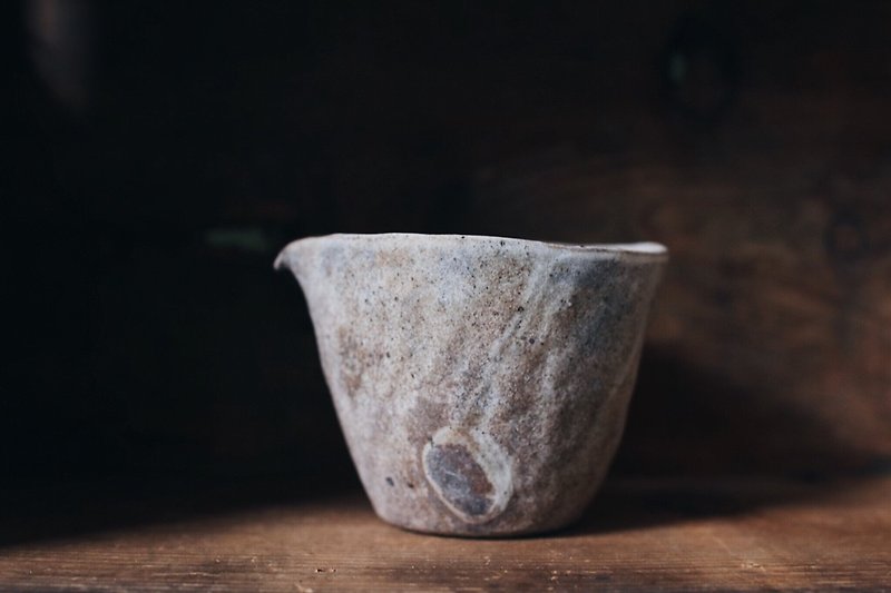 Zhang Zhongkai has a mouth cup B - Teapots & Teacups - Pottery Gray