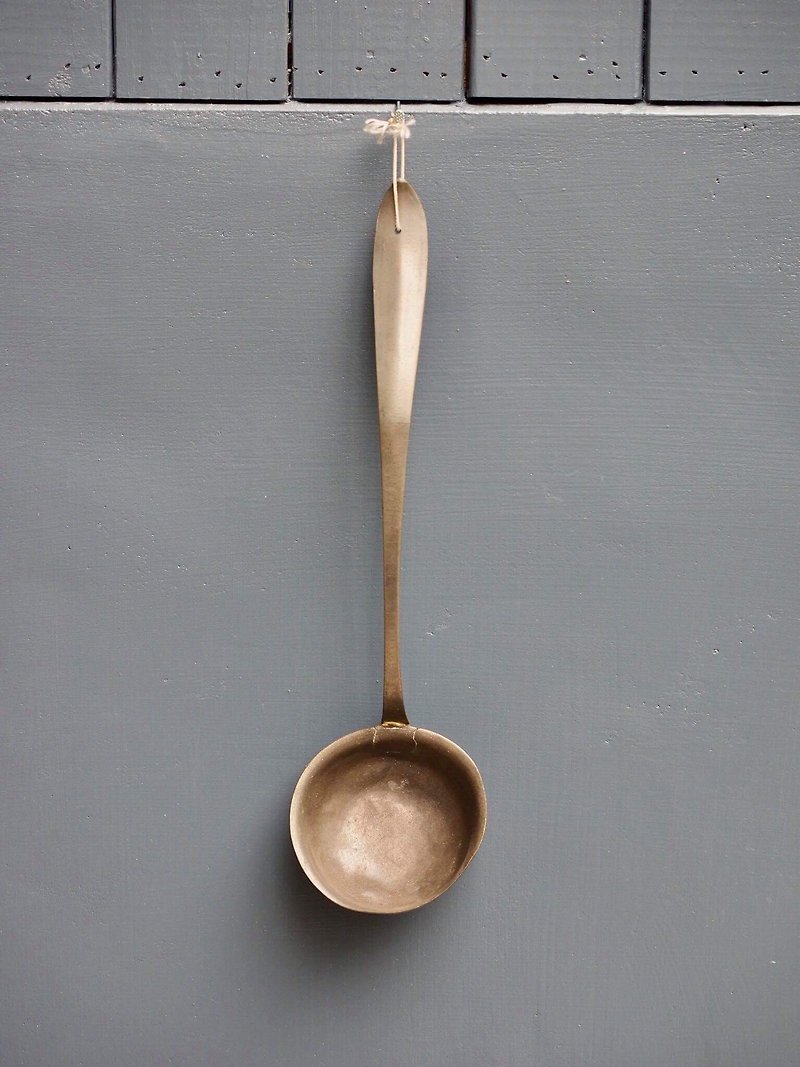 英國早期錫製湯勺 - 大湯匙/湯勺/鍋鏟 - 其他金屬 