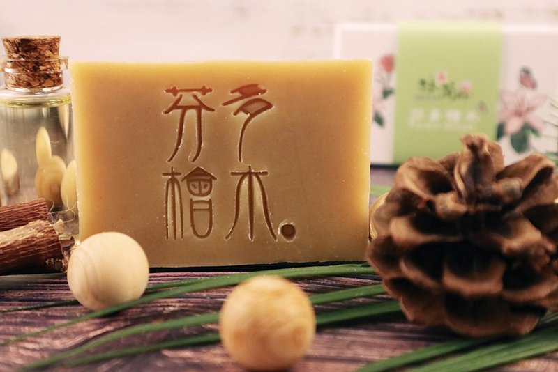 【MULAN Mulan Soap】Fondo Hinoki Soap-Taiwan Hinoki Handmade Soap (Refreshing & Relaxing) - Soap - Plants & Flowers 