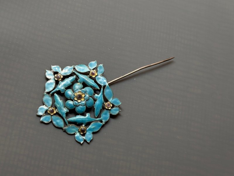 Enamel hairpin (old piece) - Hair Accessories - Enamel 