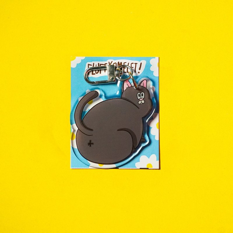 Fluffy Omelet - Keychain / Pin / Phone Grip - TORO CAT - 手機/平板支架 - 壓克力 多色