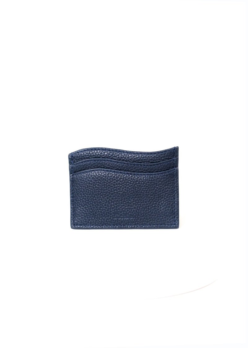 Card Holder (Navy) - ที่เก็บนามบัตร - หนังแท้ สีน้ำเงิน