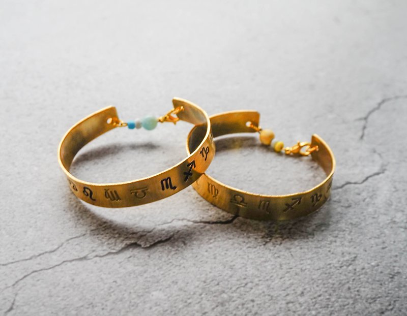 Handmade Brass Bracelet - สร้อยข้อมือ - ทองแดงทองเหลือง สีทอง