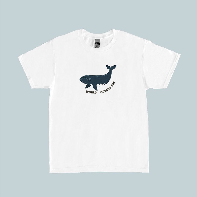 [Cotton T-shirt] World Oceans Day/4 styles-Family/Couple/Individual - เสื้อฮู้ด - ผ้าฝ้าย/ผ้าลินิน 