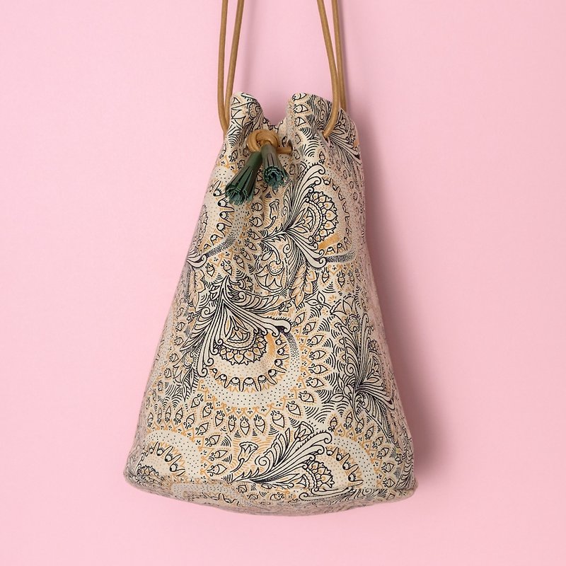 African shweshwe buscket bag - Handbags & Totes - Cotton & Hemp 