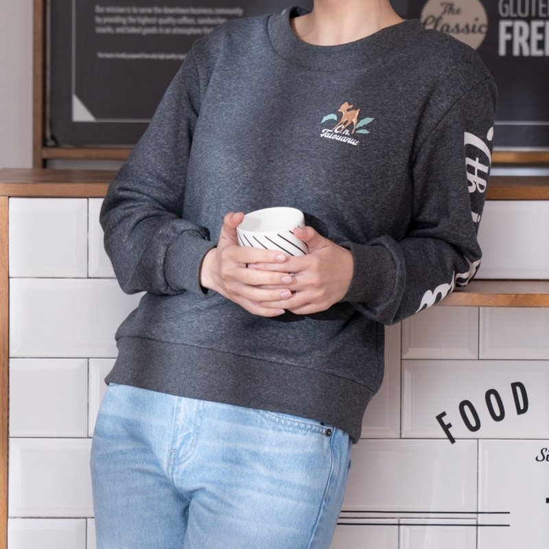 【Taiwan Animal Sweater】Formosan Sika Deer ‧ Ultra Soft Comfy - เสื้อฮู้ด - ผ้าฝ้าย/ผ้าลินิน 