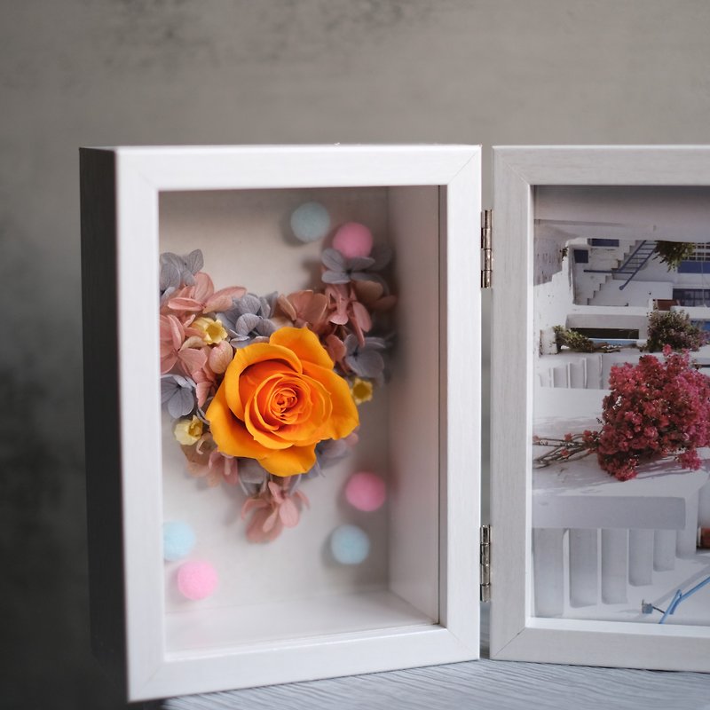 【多款】永生花6吋相框 日本進口永生花 - 乾燥花/永生花 - 植物．花 粉紅色