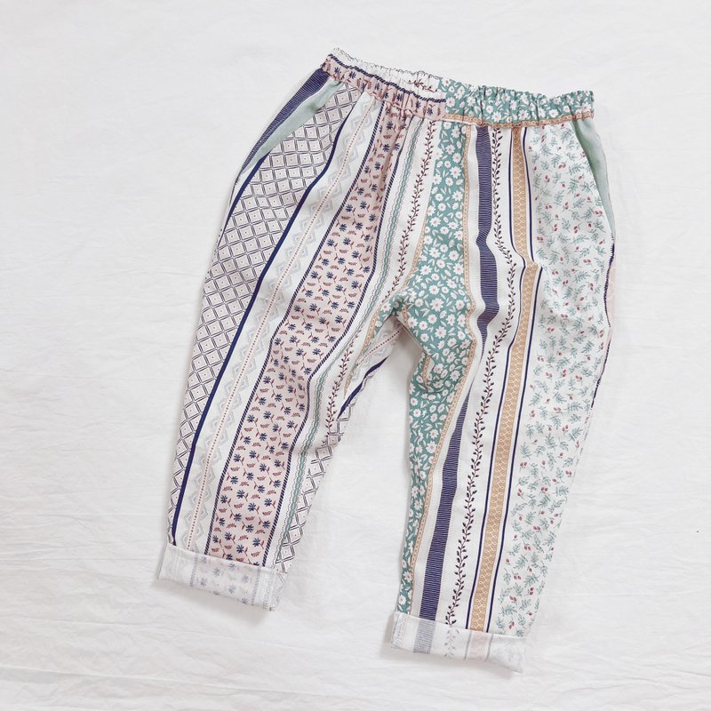 Lun 9 minute pants for girls lace - Pants - Cotton & Hemp Multicolor