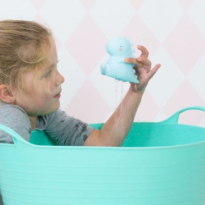 オランダリトルラブリー会社 - 癒しのお風呂のおもちゃのティラノサウルス - 知育玩具・ぬいぐるみ - プラスチック グリーン