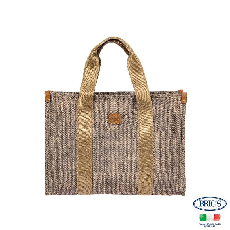 【BRIC' S】X-Bag S尺寸 歌劇院托特包-混羊毛堅果 - 手提包/手提袋 - 其他材質 多色