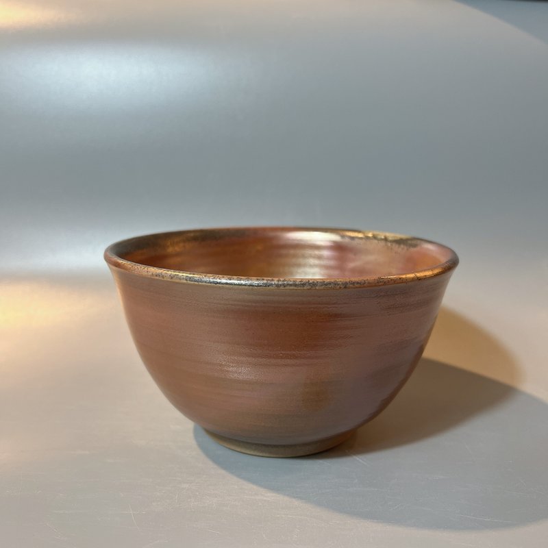 柴燒古樸金彩碗 / 柴燒16cm大碗 / 小平凡手作 - 茶壺/茶杯/茶具 - 陶 