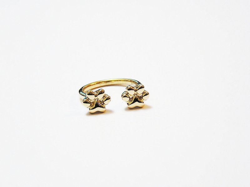 100%自家設計14K黃金子貓系列戒指 - 戒指 - 玫瑰金 金色