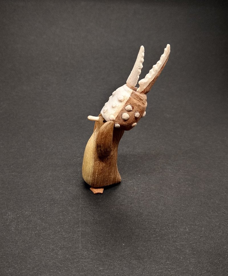 カニ爪ペンギン - 擺飾/家飾品 - 木頭 咖啡色