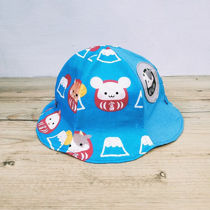 12 Zodiac Signs & Love Tiger Children's Double-sided Petal Hat (Adult Style Can Be Customized) - หมวกเด็ก - ผ้าฝ้าย/ผ้าลินิน 