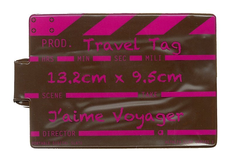 Director clap Travel tag - Brown - Luggage Tags - Plastic Brown