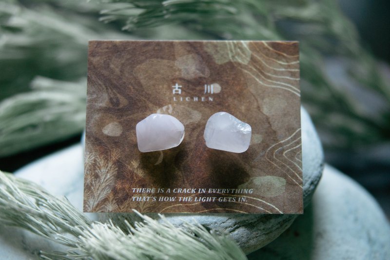 CRACK | Mineral earrings | EARRINGS - Earrings & Clip-ons - Jade Pink