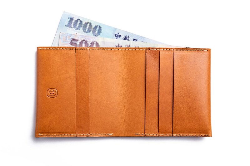 【Father's Day Gift】City Series Wallet Honey Brown Gifts│Recommended Gifts - Wallets - Genuine Leather Orange
